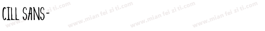 Cill sans字体转换
